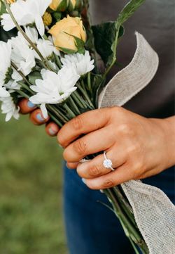 Lab Grown Round Solitaire Engagement Ring