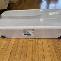 Storage Plastic Container With Wheels