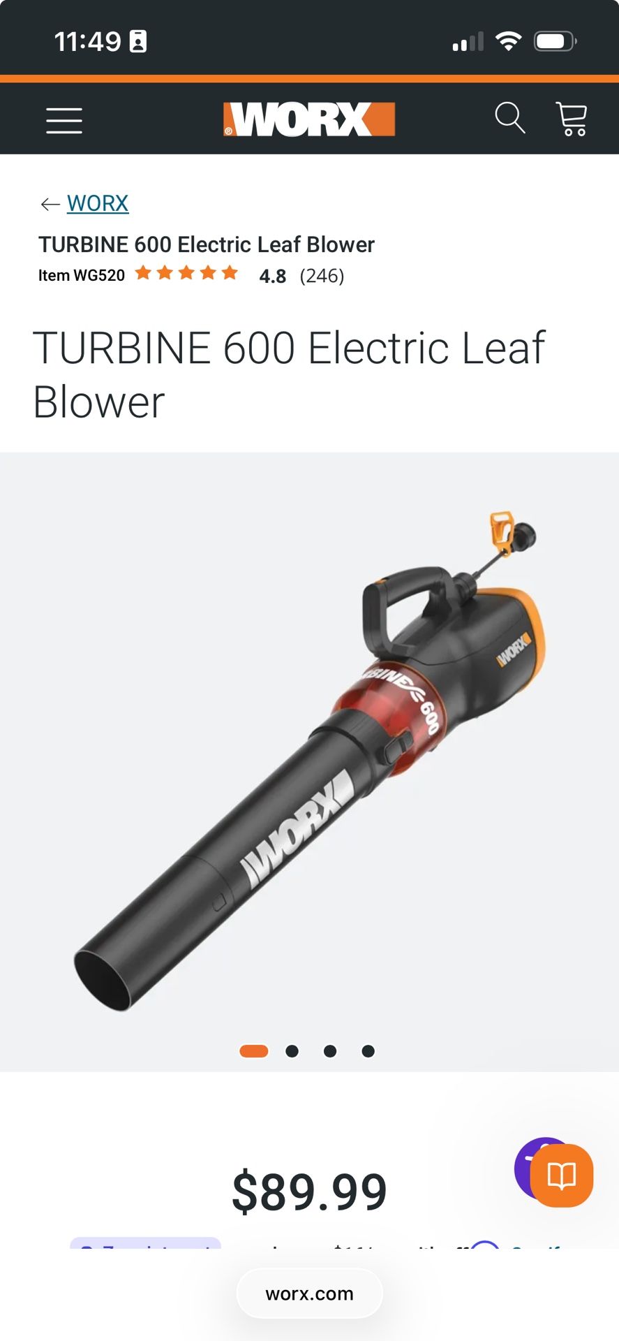 Leaf Blower Electric