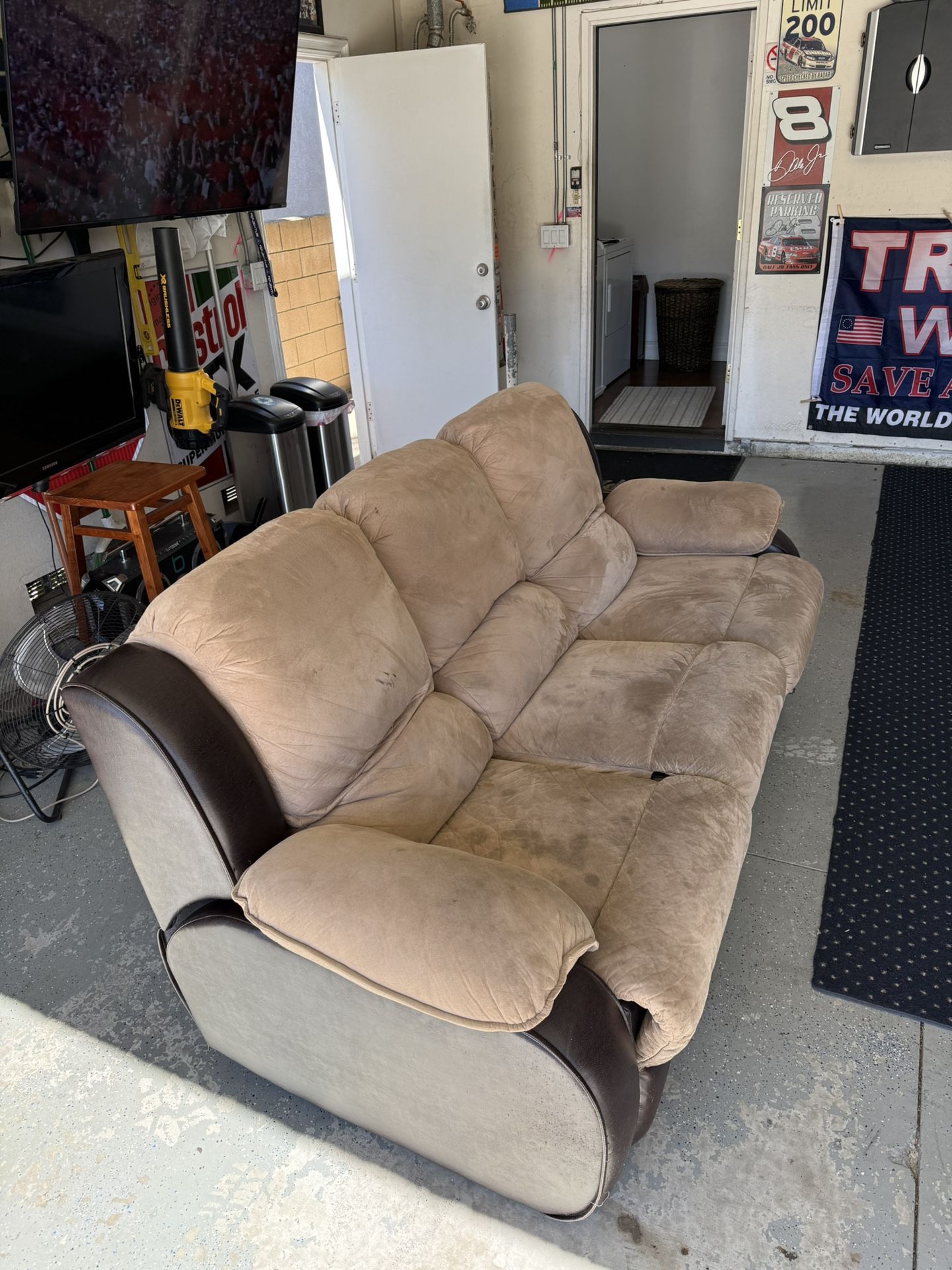 Couch And Loveseat With Recliners 