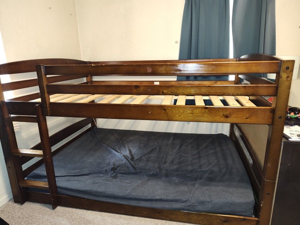 Wood Full Over Full Bunk Bed