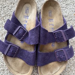 Size 37 Purple Soft Bed Wide Arizona Style Birkenstock 
