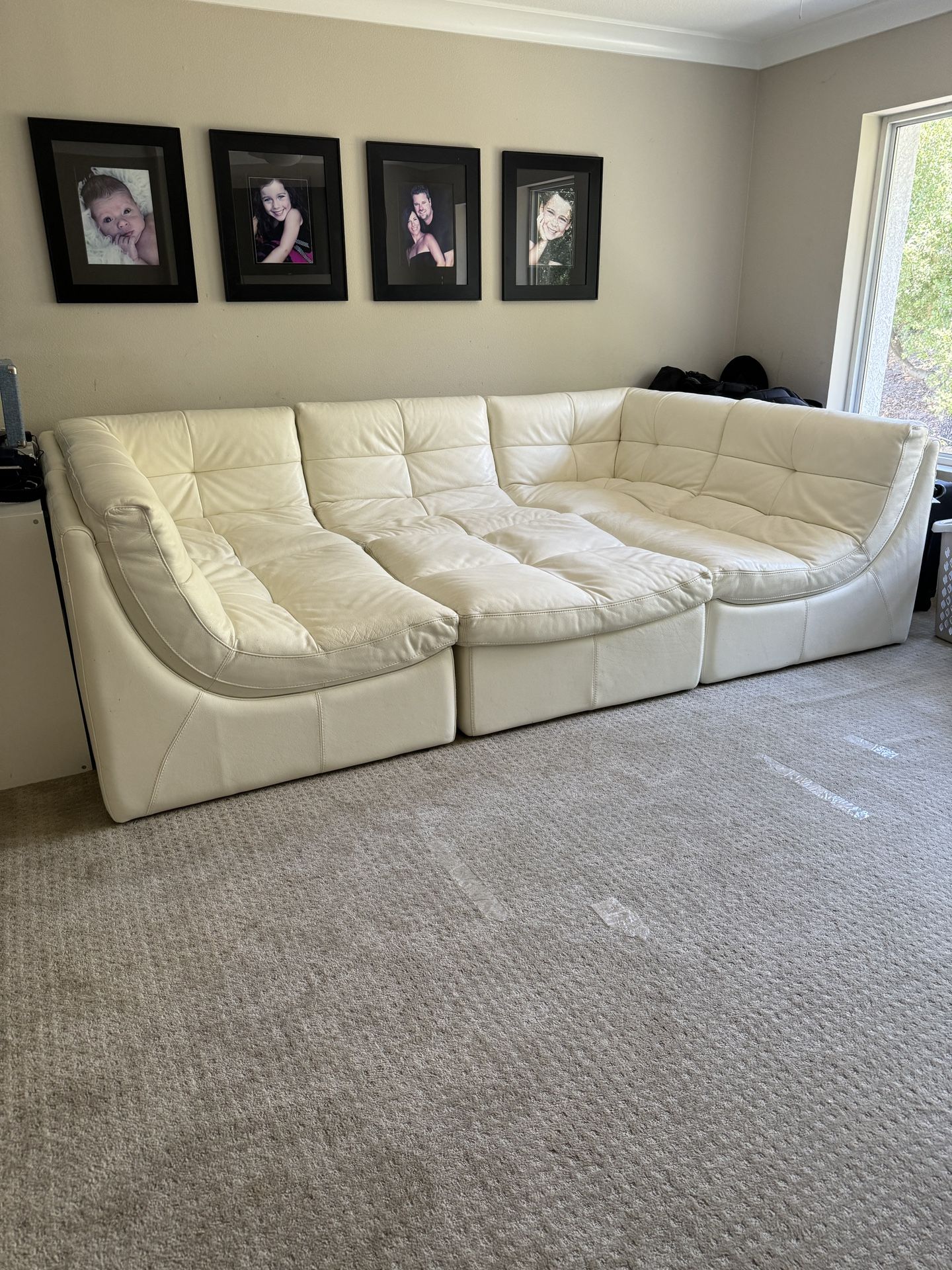 Z Gallerie Cloud Couch - Convo Leather 6 Piece Sectional for Sale