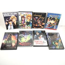 Anime DVD Lot Of 8 Total Movies Nostalgia Vintage 90s Adult Cartoons Episodes