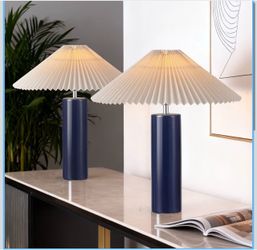 Ceramic Table Lamps for Bedroom Set of 2