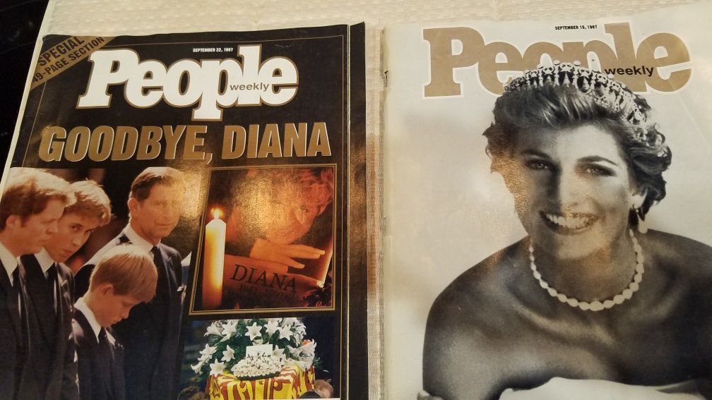 2 People Magazines From September 1997 Princess Dianna Storycm