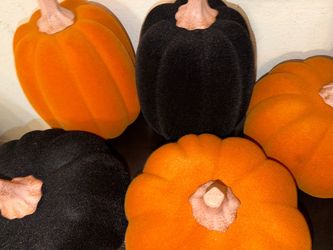 18” velvet pumpkins
