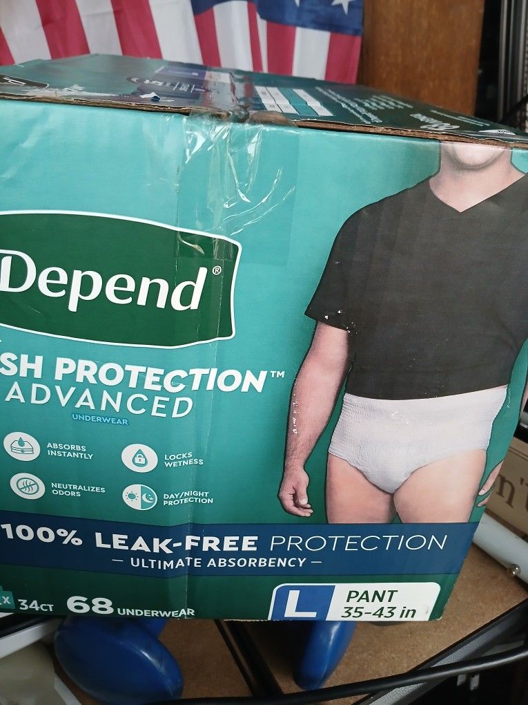Men's And Women's Depends! Must Go!