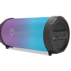 Rockit Go / S213 LED Bluetooth Speaker, Wireless Boombox Indoor/Outdoor with FM Radio,Micro SD Card, USB, AUX 3.5mm Support, Rechargeable Battery, Str