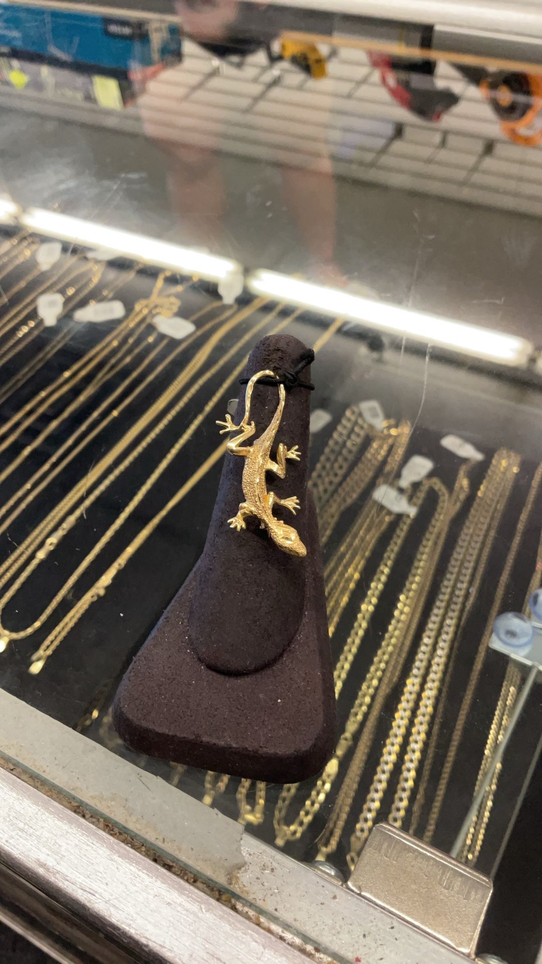 14KT Gold Lizard Pendant 33072-3