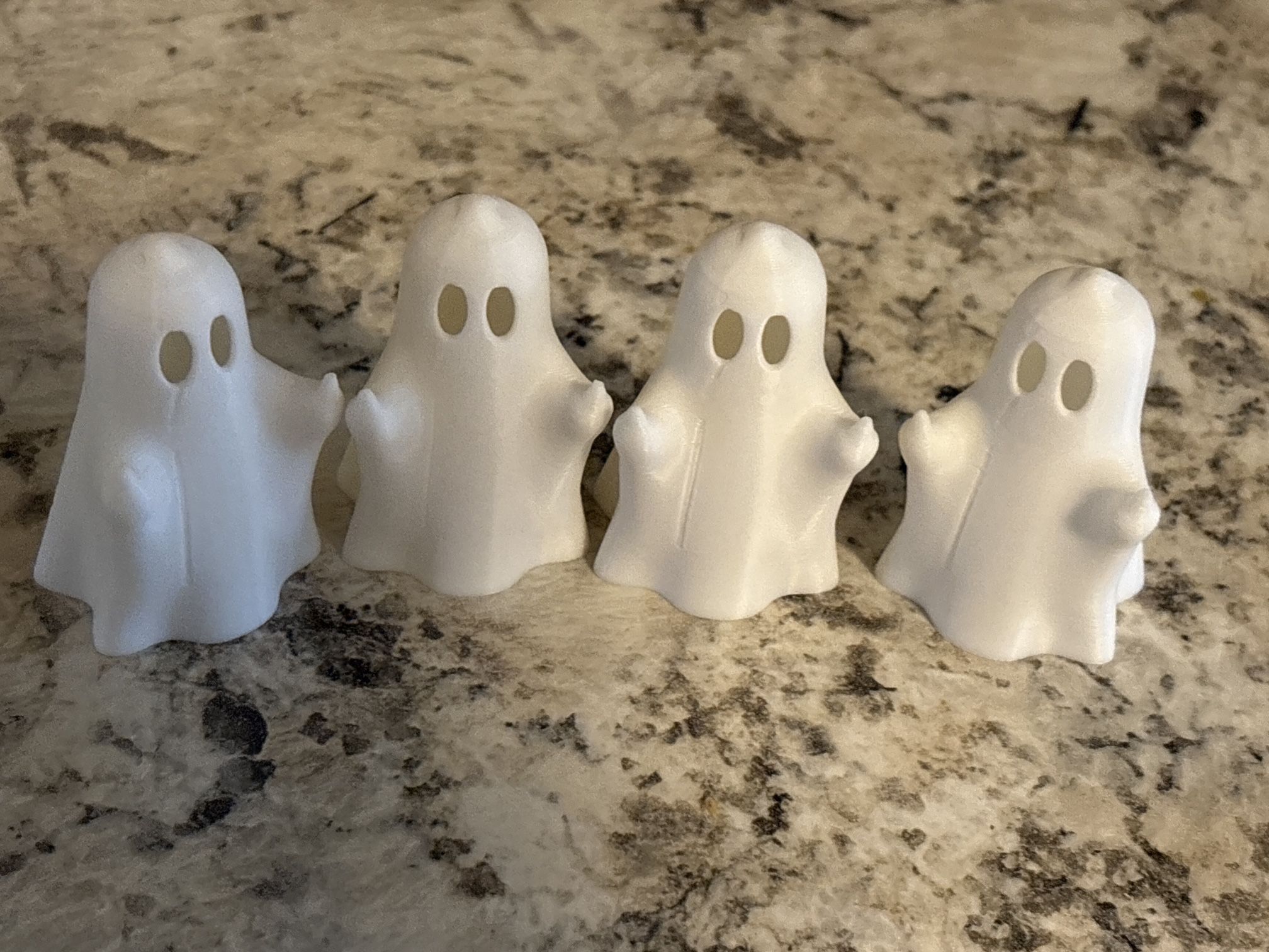 Mini 3D Printed Ghosts β Halloween Decor (Set of 4)