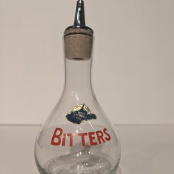 Antique Bitters Glass Bottle 