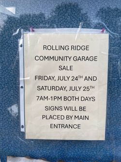 Neighborhood Garage Sale 7/25