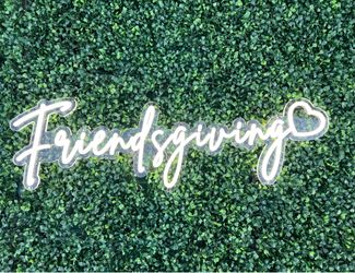 Friendsgiving neon sign