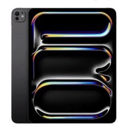 Apple - 13-inch iPad Pro M4 chip Built for Apple Intelligence Wi-Fi -Cellular 1TB with OLED Nano Texture Glass - Space Black