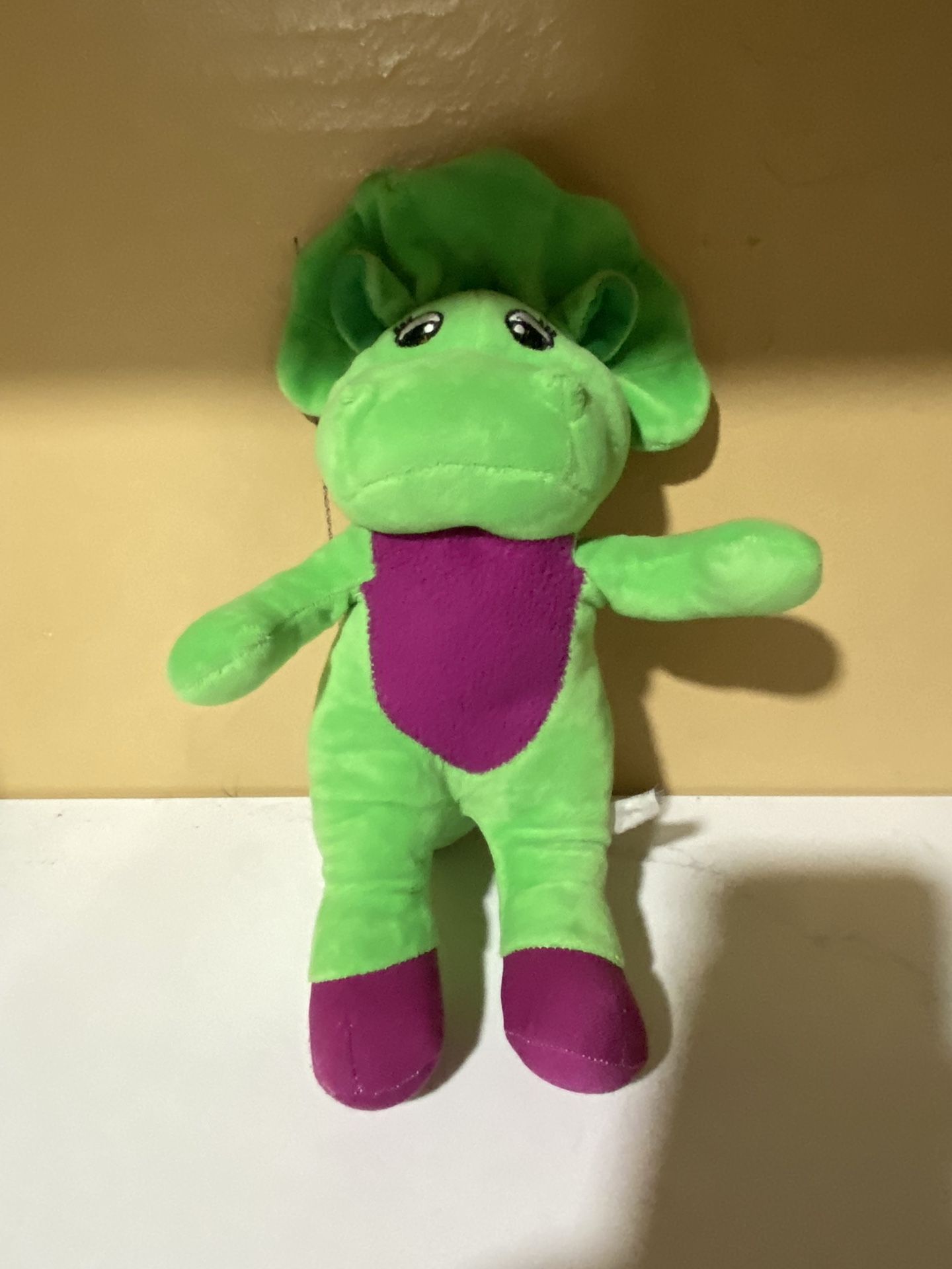 Vintage 1990's Lyon's Group BARNEY 12” BABY BOP Green DINOSAUR Stuffed Plush Toy