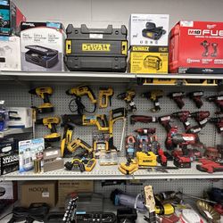 Huge Power Tool Selection – DeWalt, Milwaukee, Ryobi, Makita, Bosch, Snap On, Mac