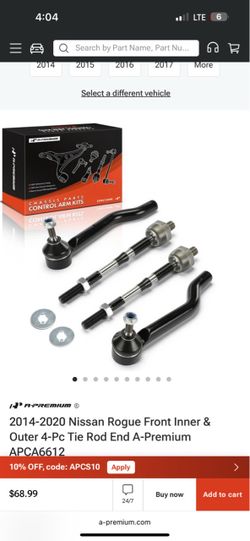 Nissan rogue new parts