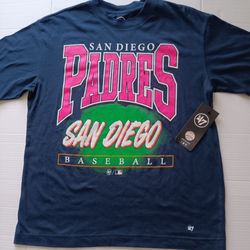 Size M San Diego Padres 47 Brand Men's City Connect Navy Tee