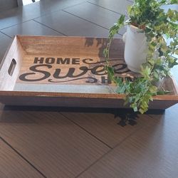 Wood Tray- Check My Page For More Decor 
