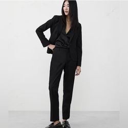 Brand New Banana Republic Black Ryan Wool Pants - Size 8L