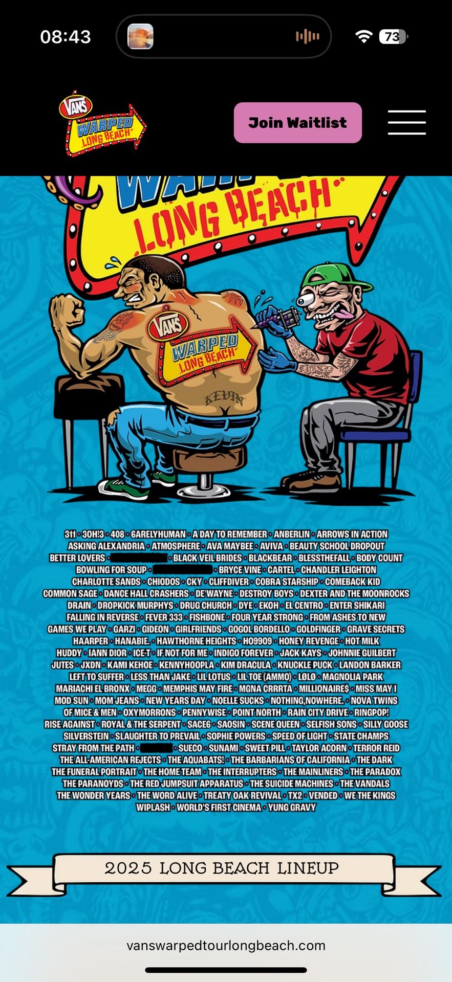 Vans Warped Tour Long Beach