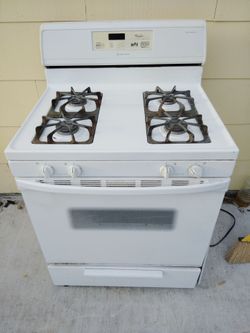 Whirlpool White Gas Range Stove