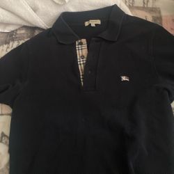 Burberry long sleeve polo 