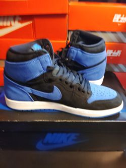 Nike Air Jordan 1 High Blue Black Sneakers