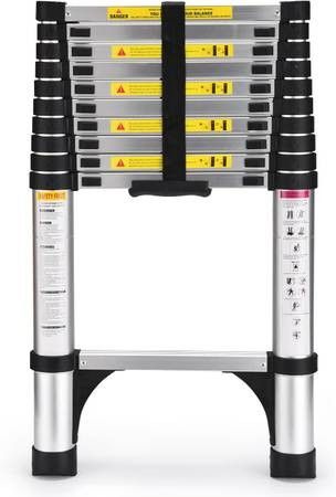 Telescoping Ladder, SocTone 10.5 FT Aluminum