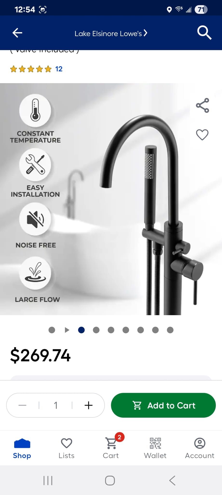 Bath Tub Faucet New 