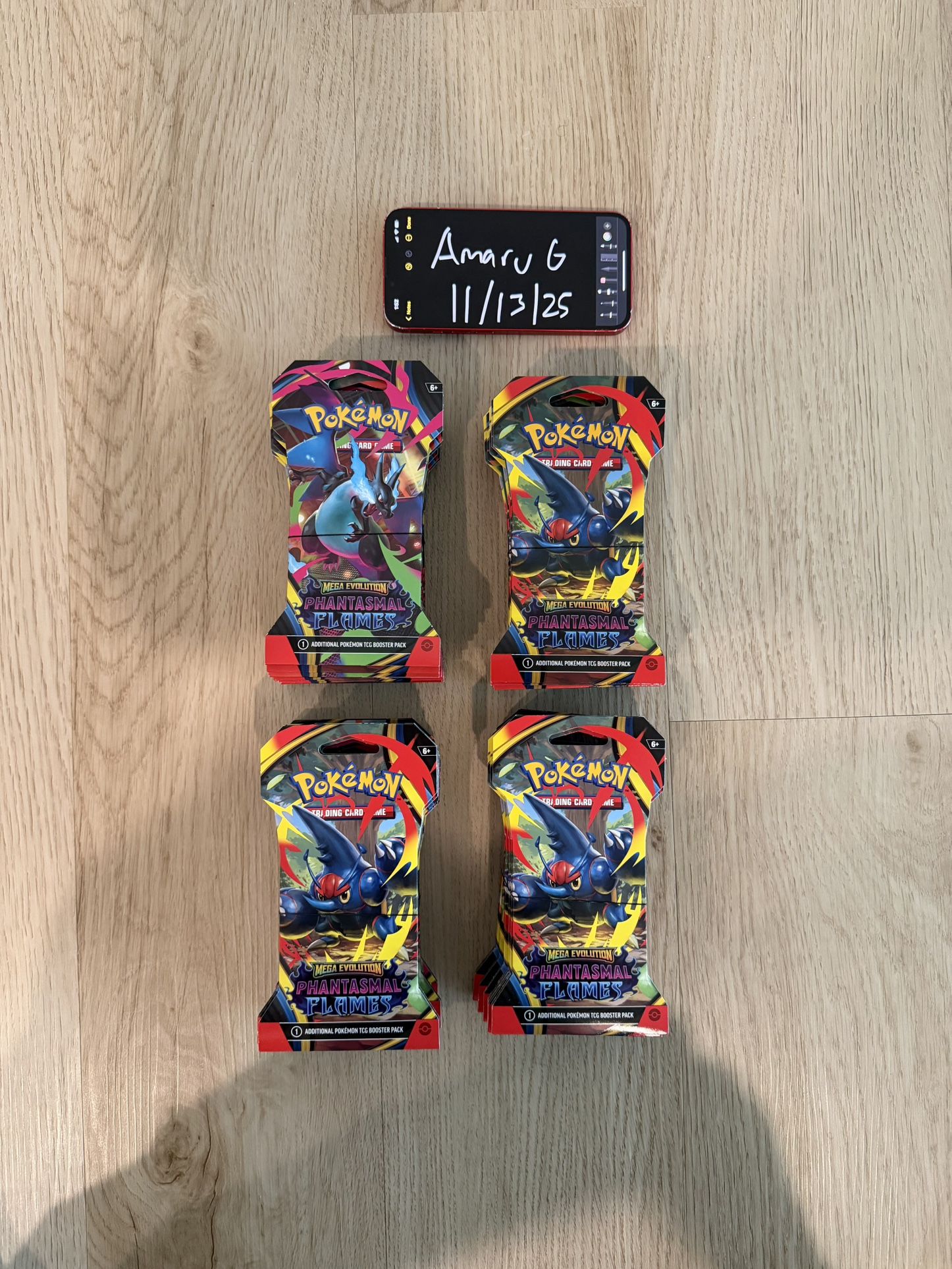 Phantasmal Flames Sleeves TCG