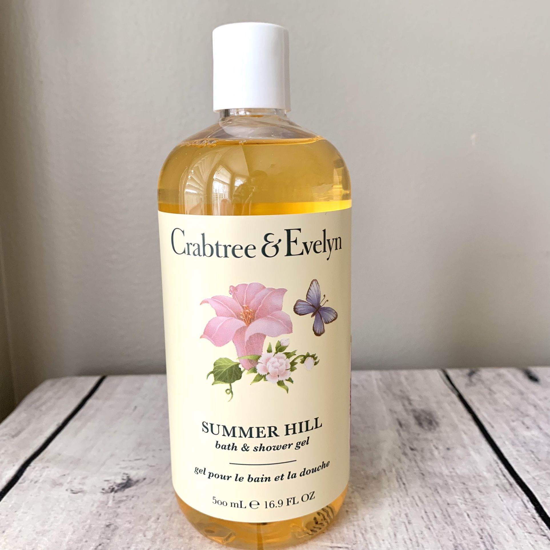 Crabtree & Evelyn Summer Hill Scented Bath Body Wash Shower Gel Soap 16.9oz full size