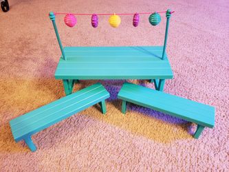 My life doll picnic table