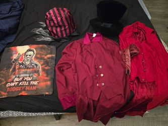 Halloween Ringmaster jackets and hats.