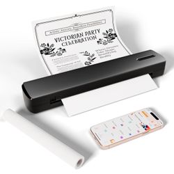 Portable Tattoo Stencil Thermal Printer, Bluetooth Wireless Transfer Machine Supports 8.5 x 11 Letter A4 A5 Sizes - Laptop Smartphone and PC - Perfect