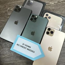 Apple IPhone 11 Pro Max - Black Friday ! 10% Off! $1 DOWN Today