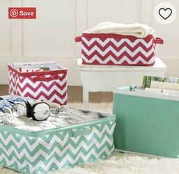 4 Pottery Barn Teen Store It Canvas Underbed Bins