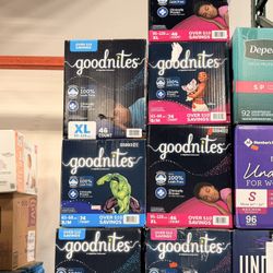 Goodnites Night Time Underwear For Kids Brand New In Box 