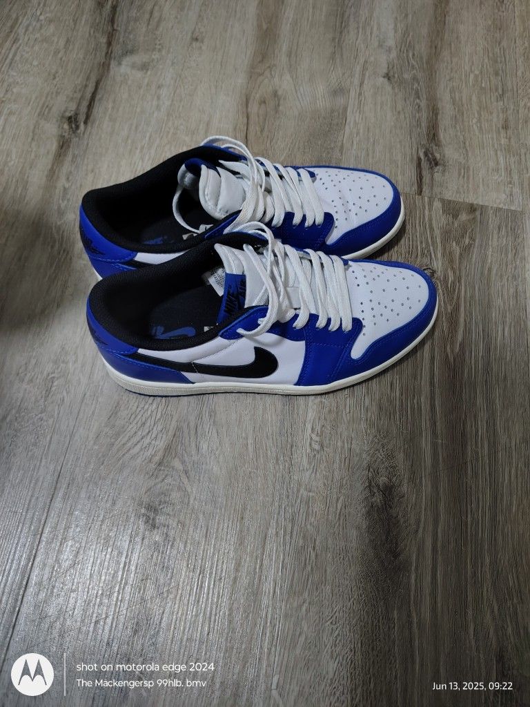Jordan 1low Royal Blue Black And White
