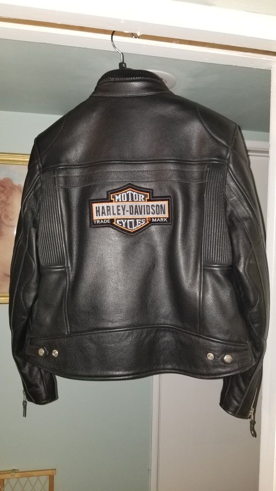 Motorcycle real leather jacket