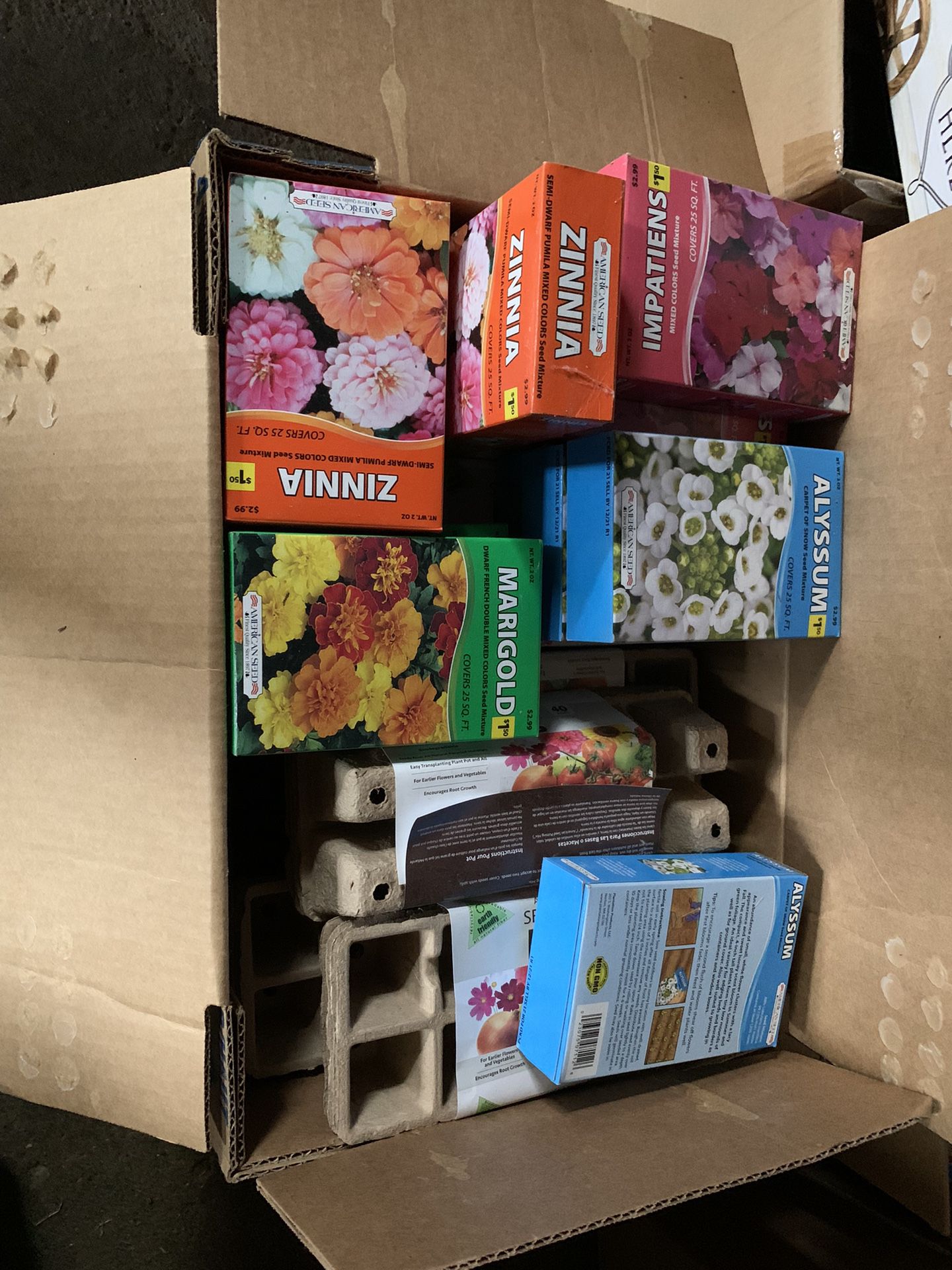 Box Of Starter And Flower Seeds