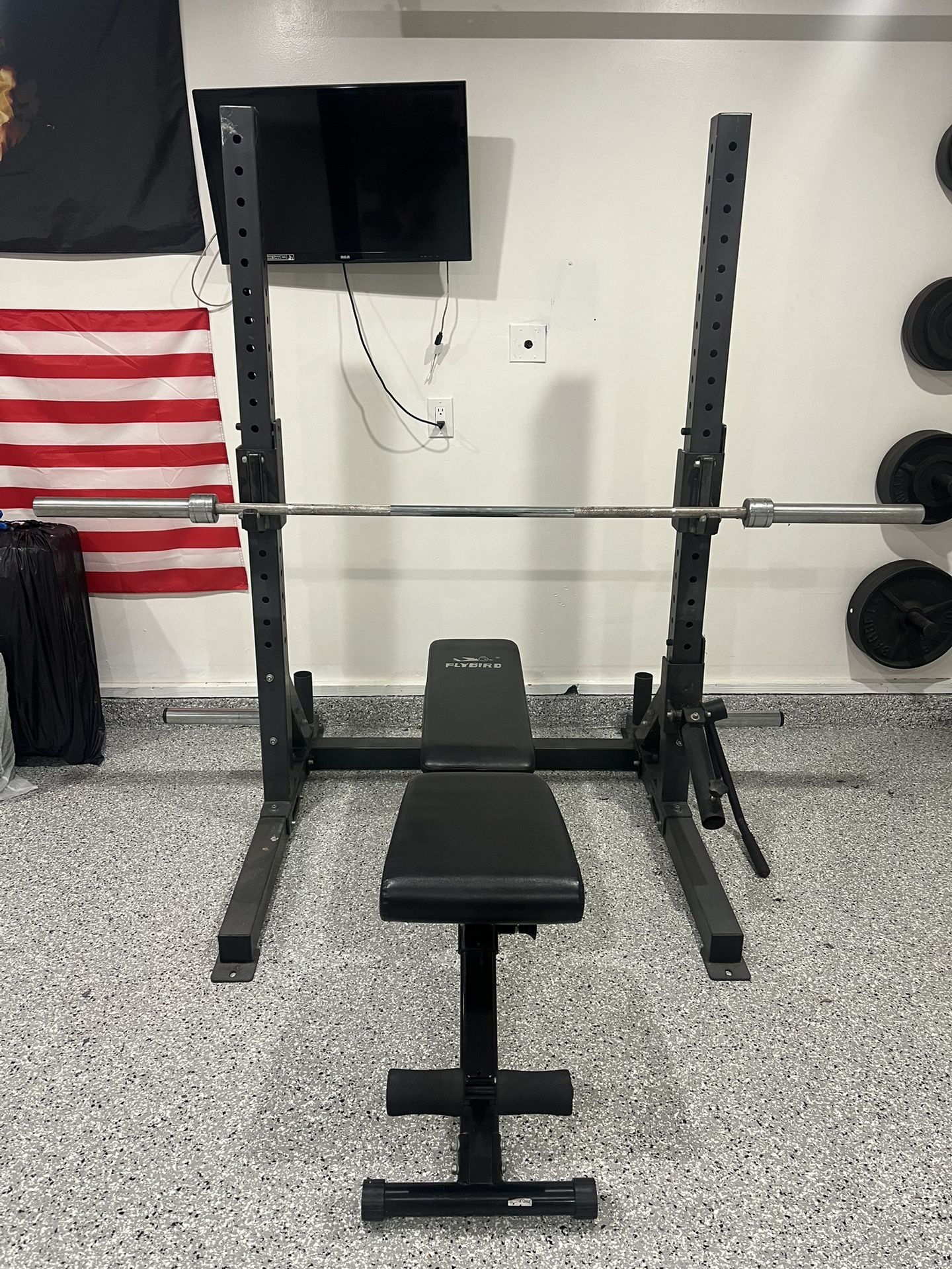 ETE Squat Rack And More NO WEIGHTS