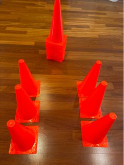 Plastic Cones 12 inch tall - Soccer Sports