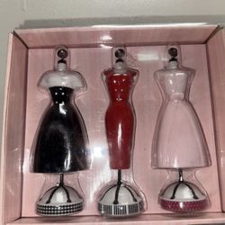 Hallmark Barbie Doll 45th Anniversary - Set 3 Photo Holders - Dresses - NIP
