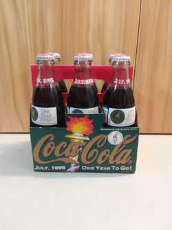 Vintage Coca Cola July 1995 Olympics Bottles