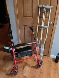 Walker & crutches.