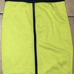 Womens XS neon mini Lip Service Skirt