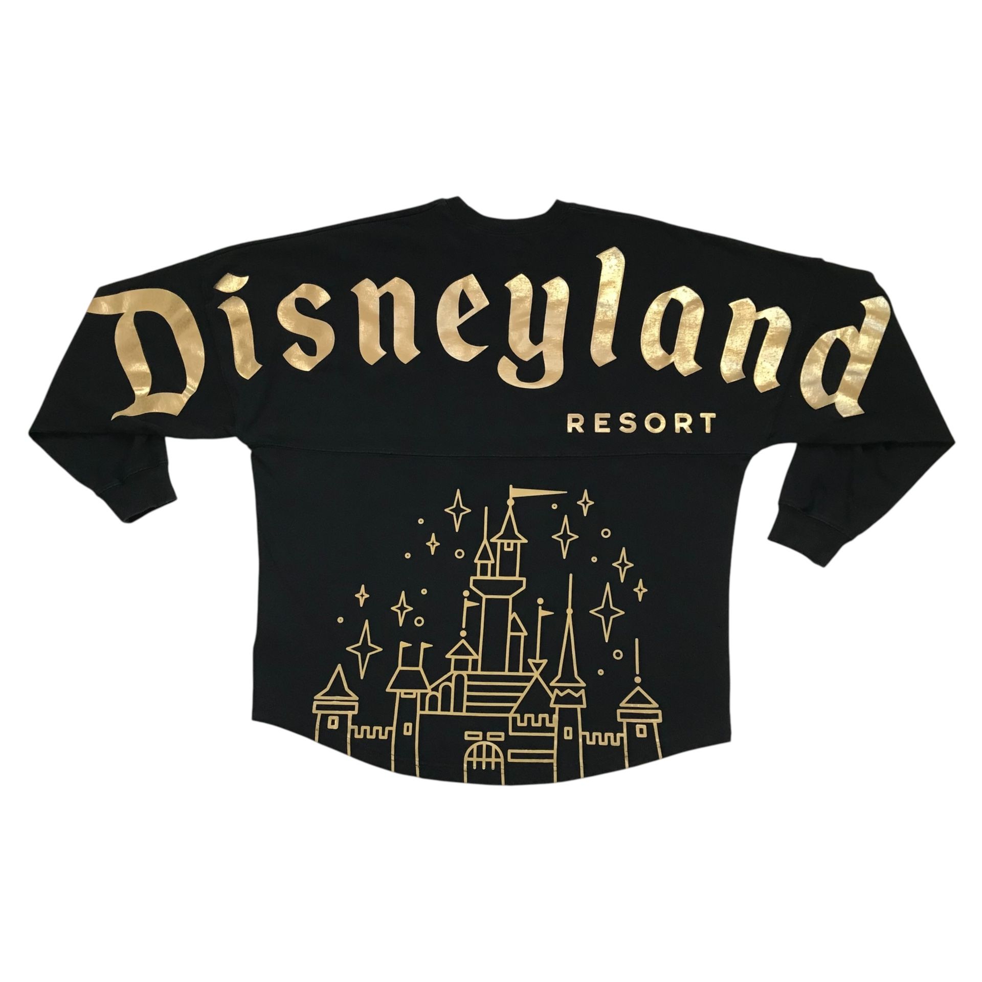 Disney Sleeping Beauty Castle Shirt Large L Black Spirit Jersey Disneyland