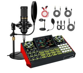 G9 Podcast Microphone Bundle with Live Sound Card Audio Mixer